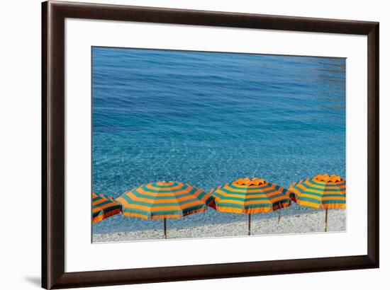 Europe, Italy, Liguria. Summer in Monterosso, Cinque Terre.-Catherina Unger-Framed Photographic Print