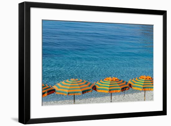 Europe, Italy, Liguria. Summer in Monterosso, Cinque Terre.-Catherina Unger-Framed Photographic Print