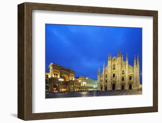 Europe, Italy, Lombardy, Milan, Piazza Del Duomo-Christian Kober-Framed Photographic Print