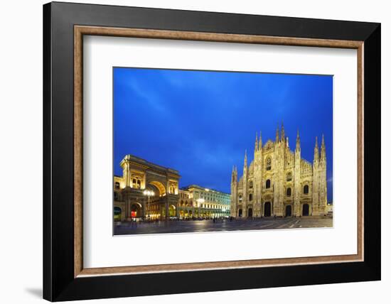 Europe, Italy, Lombardy, Milan, Piazza Del Duomo-Christian Kober-Framed Photographic Print