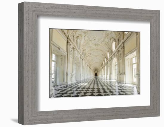 Europe, Italy, Piedmont. The Galleria Grande of the Venaria reale.-Catherina Unger-Framed Photographic Print