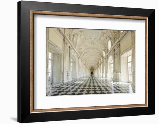 Europe, Italy, Piedmont. The Galleria Grande of the Venaria reale.-Catherina Unger-Framed Photographic Print