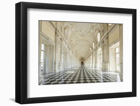 Europe, Italy, Piedmont. The Galleria Grande of the Venaria reale.-Catherina Unger-Framed Photographic Print