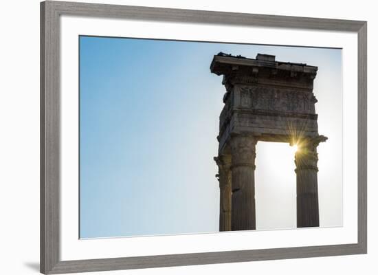 Europe, Italy, Rome. Temple of Apollo Sosiano-Catherina Unger-Framed Photographic Print