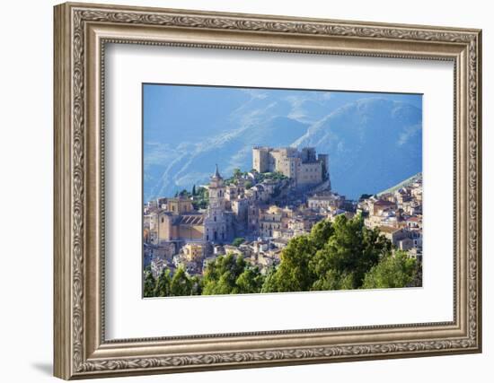 Europe, Italy, Sicily, Caccamo, Norman Castle,-Marco Simoni-Framed Photographic Print