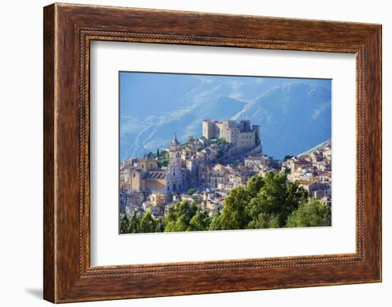 Europe, Italy, Sicily, Caccamo, Norman Castle,-Marco Simoni-Framed Photographic Print