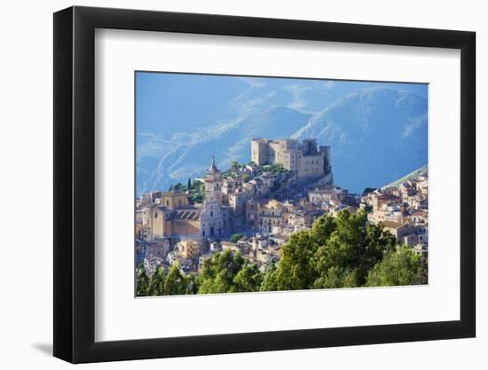 Europe, Italy, Sicily, Caccamo, Norman Castle,-Marco Simoni-Framed Photographic Print