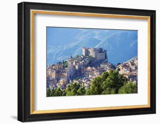 Europe, Italy, Sicily, Caccamo, Norman Castle,-Marco Simoni-Framed Photographic Print