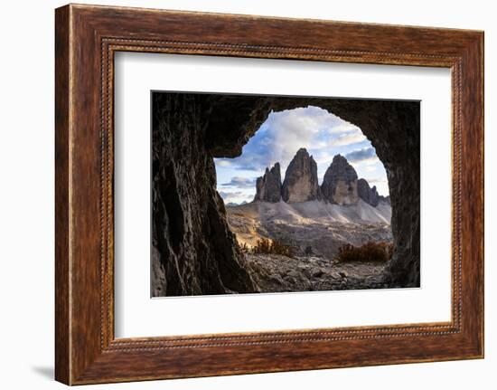 Europe, Italy, South Tyrol, the Dolomites, Tre Cime Di Lavaredo, View from War Tunnel-Gerhard Wild-Framed Photographic Print