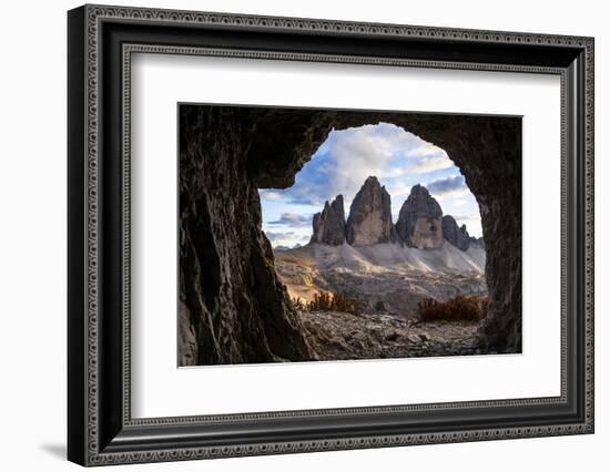 Europe, Italy, South Tyrol, the Dolomites, Tre Cime Di Lavaredo, View from War Tunnel-Gerhard Wild-Framed Photographic Print