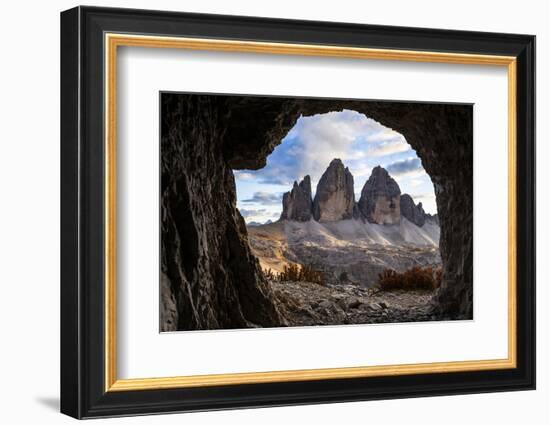 Europe, Italy, South Tyrol, the Dolomites, Tre Cime Di Lavaredo, View from War Tunnel-Gerhard Wild-Framed Photographic Print