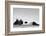 Europe, Italy, Tuscany. B&W of Vitaleta Chapel and Farmhouse-Jaynes Gallery-Framed Photographic Print