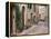 Europe, Italy, Tuscany, Pienza. Street Along the Town of Pienza-Julie Eggers-Framed Premier Image Canvas