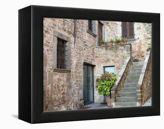Europe, Italy, Tuscany. the Town of Volpaia-Julie Eggers-Framed Premier Image Canvas