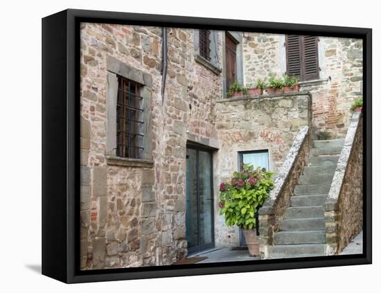 Europe, Italy, Tuscany. the Town of Volpaia-Julie Eggers-Framed Premier Image Canvas