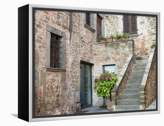 Europe, Italy, Tuscany. the Town of Volpaia-Julie Eggers-Framed Premier Image Canvas