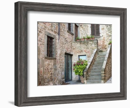 Europe, Italy, Tuscany. the Town of Volpaia-Julie Eggers-Framed Photographic Print