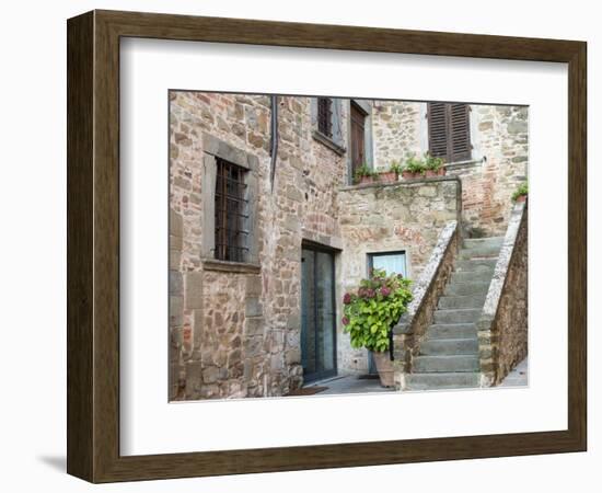 Europe, Italy, Tuscany. the Town of Volpaia-Julie Eggers-Framed Photographic Print