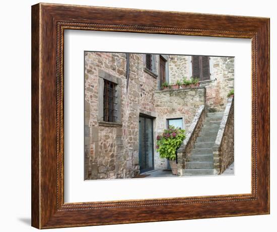 Europe, Italy, Tuscany. the Town of Volpaia-Julie Eggers-Framed Photographic Print