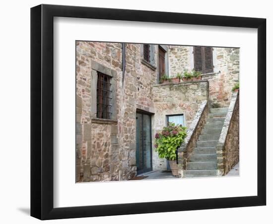 Europe, Italy, Tuscany. the Town of Volpaia-Julie Eggers-Framed Photographic Print