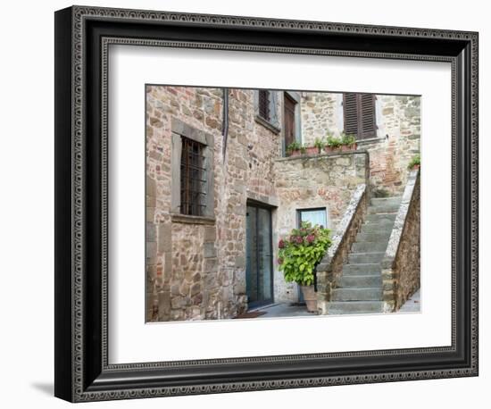 Europe, Italy, Tuscany. the Town of Volpaia-Julie Eggers-Framed Photographic Print