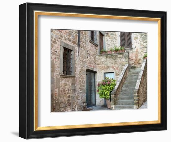Europe, Italy, Tuscany. the Town of Volpaia-Julie Eggers-Framed Photographic Print