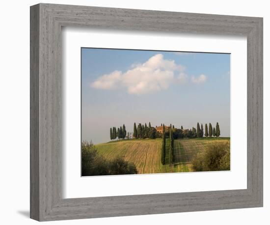 Europe, Italy, Tuscany. Tuscan Villa Near the Town of Pienza-Julie Eggers-Framed Photographic Print
