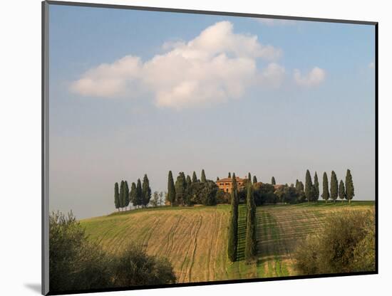 Europe, Italy, Tuscany. Tuscan Villa Near the Town of Pienza-Julie Eggers-Mounted Photographic Print