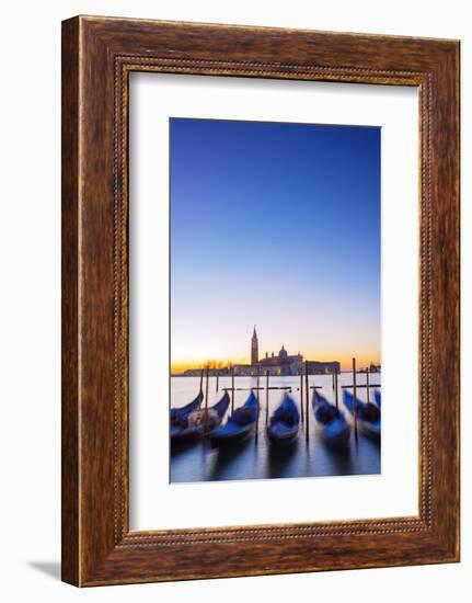 Europe, Italy, Veneto, Venice, San Giorgio Maggiore Church across Basino Di San , Sunrise-Christian Kober-Framed Photographic Print