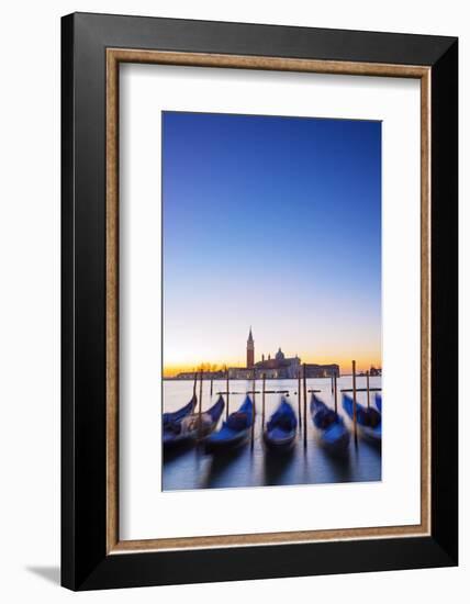 Europe, Italy, Veneto, Venice, San Giorgio Maggiore Church across Basino Di San , Sunrise-Christian Kober-Framed Photographic Print