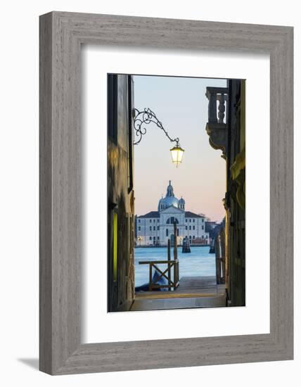 Europe, Italy, Veneto, Venice, San Giorgio Maggiore Church across Basino Di San-Christian Kober-Framed Photographic Print