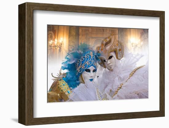 Europe, Italy, Venice. Composite of Couple in Carnival Costumes-Jaynes Gallery-Framed Photographic Print