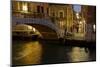Europe, Italy, Venice, Night Canal-John Ford-Mounted Photographic Print