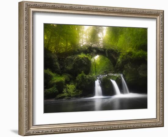 Europe, Luxembourg, Mullerthal - Schiessentümpel Waterfall-Aliaume Chapelle-Framed Photographic Print