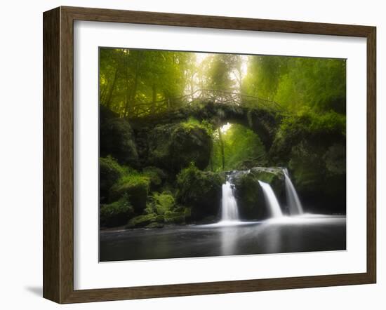 Europe, Luxembourg, Mullerthal - Schiessentümpel Waterfall-Aliaume Chapelle-Framed Photographic Print