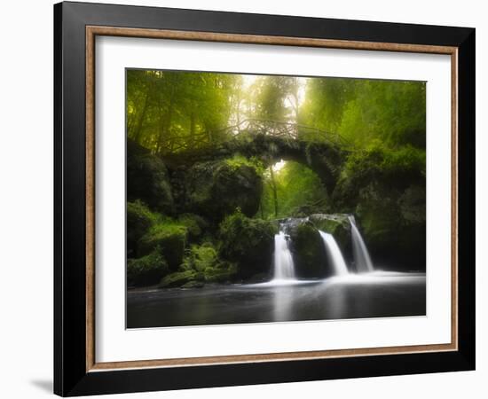 Europe, Luxembourg, Mullerthal - Schiessentümpel Waterfall-Aliaume Chapelle-Framed Photographic Print