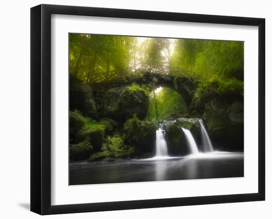 Europe, Luxembourg, Mullerthal - Schiessentümpel Waterfall-Aliaume Chapelle-Framed Photographic Print