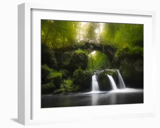 Europe, Luxembourg, Mullerthal - Schiessentümpel Waterfall-Aliaume Chapelle-Framed Photographic Print