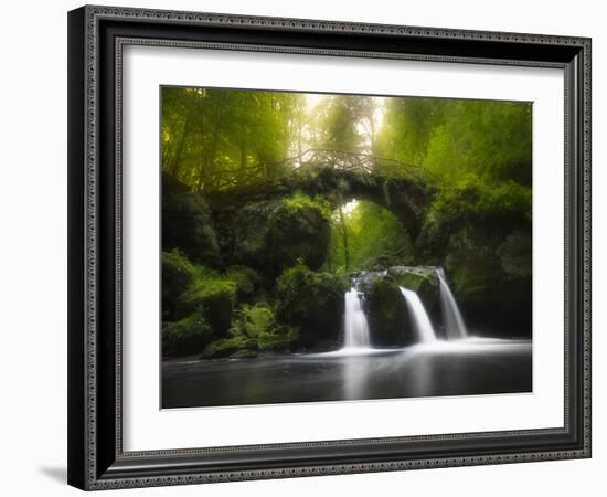 Europe, Luxembourg, Mullerthal - Schiessentümpel Waterfall-Aliaume Chapelle-Framed Photographic Print