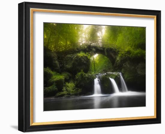 Europe, Luxembourg, Mullerthal - Schiessentümpel Waterfall-Aliaume Chapelle-Framed Photographic Print