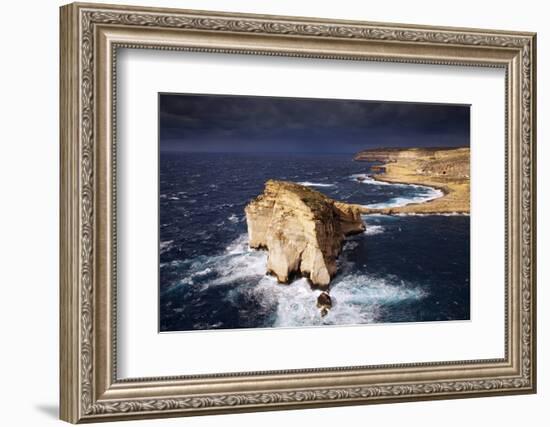 Europe, Maltese Islands, Gozo. Dramatic Scenery in Dwejra.-Ken Scicluna-Framed Photographic Print
