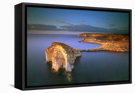 Europe, Maltese Islands, Gozo. Dramatic Scenery in Dwejra-Ken Scicluna-Framed Premier Image Canvas