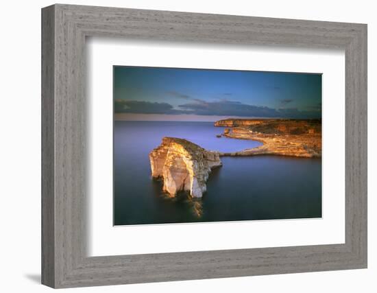 Europe, Maltese Islands, Gozo. Dramatic Scenery in Dwejra-Ken Scicluna-Framed Photographic Print