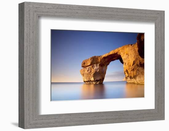 Europe, Maltese Islands, Gozo. the Famed Rock Formations of the Azure Window in Dwejra.-Ken Scicluna-Framed Photographic Print