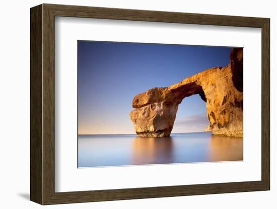 Europe, Maltese Islands, Gozo. the Famed Rock Formations of the Azure Window in Dwejra.-Ken Scicluna-Framed Photographic Print