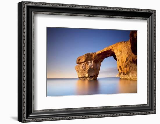 Europe, Maltese Islands, Gozo. the Famed Rock Formations of the Azure Window in Dwejra.-Ken Scicluna-Framed Photographic Print