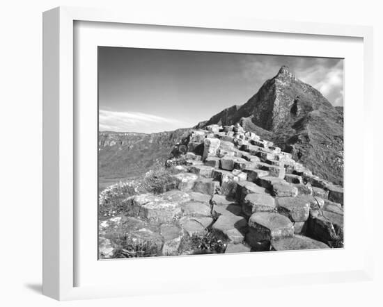 Europe, Northern Ireland. Basalt Columns at the Giant's Causeway-Dennis Flaherty-Framed Photographic Print