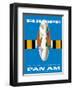 Europe - Only 7 Jet Magic Hours from New York - Pan American World Airways-Bobri-Framed Art Print
