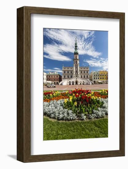 Europe, Poland, Lublin Voivodeship, Zamosc, Market Square and Town Hall-Mikolaj Gospodarek-Framed Photographic Print