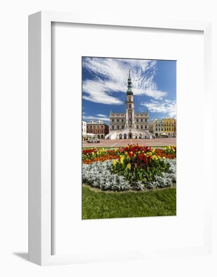 Europe, Poland, Lublin Voivodeship, Zamosc, Market Square and Town Hall-Mikolaj Gospodarek-Framed Photographic Print